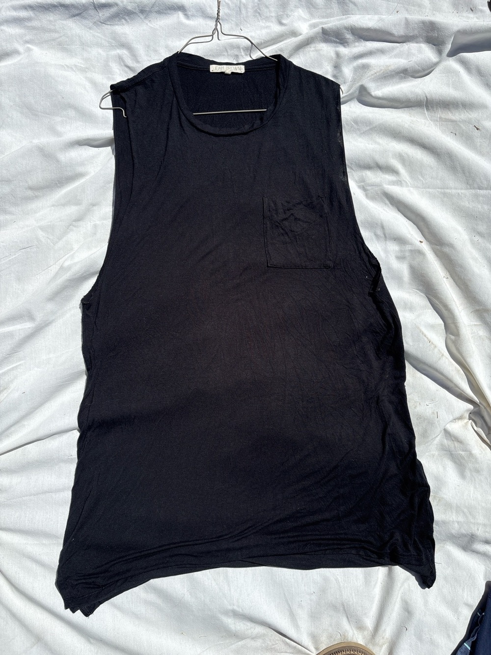 Joah Brown Black Sleeveless Women's Top with pocket